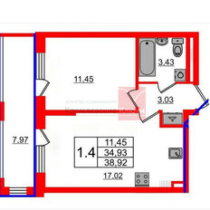 Квартира 35 м², 1-комнатная - изображение 2