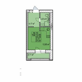 21,8 м², квартира-студия 4 750 000 ₽ - изображение 6