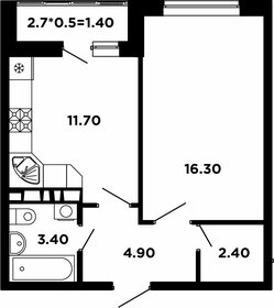 38 м², 1-комнатная квартира 6 950 000 ₽ - изображение 71