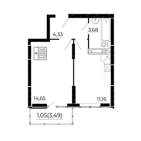 42,7 м², 2-комнатная квартира 5 670 000 ₽ - изображение 23