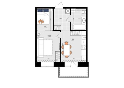 43,5 м², 1-комнатная квартира 9 318 600 ₽ - изображение 41