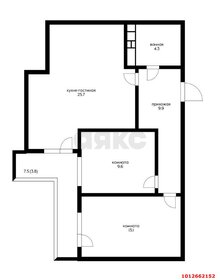 Квартира 72 м², 3-комнатная - изображение 1