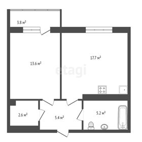 Квартира 46 м², 2-комнатная - изображение 1