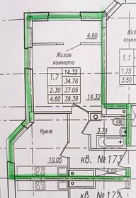 Квартира 36,6 м², 1-комнатная - изображение 1