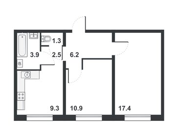 40,2 м², 1-комнатная квартира 2 730 000 ₽ - изображение 67