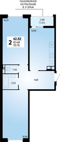 Квартира 62,8 м², 2-комнатная - изображение 1