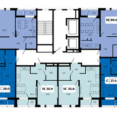 Квартира 86 м², 3-комнатная - изображение 2