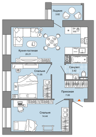 65 м², 3-комнатная квартира 5 499 000 ₽ - изображение 35