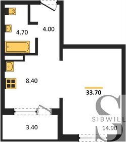 33,7 м², 1-комнатная квартира 4 270 000 ₽ - изображение 18