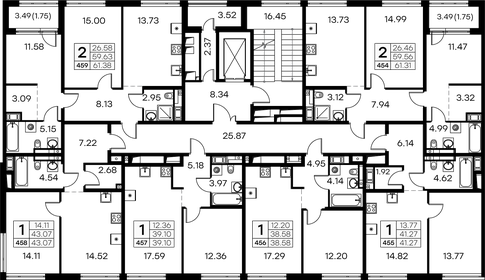 Квартира 61,4 м², 2-комнатная - изображение 2