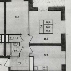 Квартира 53,4 м², 2-комнатная - изображение 5