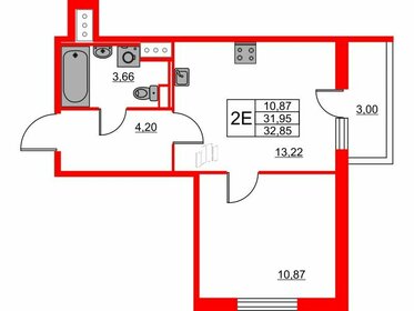 32,9 м², 1-комнатная квартира 5 799 810 ₽ - изображение 79