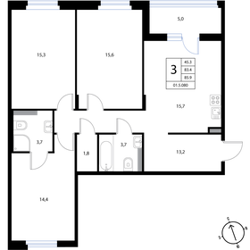 80,4 м², 4-комнатная квартира 12 400 000 ₽ - изображение 92