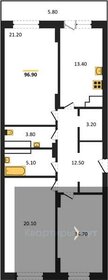 97,3 м², 3-комнатная квартира 10 897 600 ₽ - изображение 32