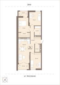 Квартира 81,7 м², 3-комнатная - изображение 1