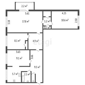 Квартира 72,2 м², 4-комнатная - изображение 4