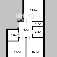 Квартира 59 м², 2-комнатная - изображение 1