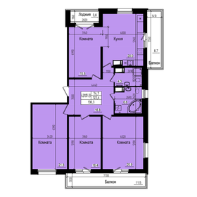 Квартира 130,3 м², 4-комнатная - изображение 1