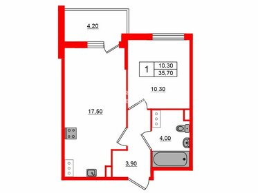 35,4 м², 1-комнатная квартира 7 450 000 ₽ - изображение 35