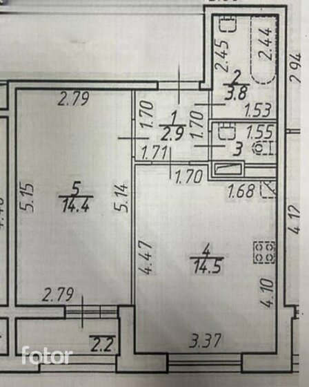 39,7 м², 1-комнатная квартира 10 400 000 ₽ - изображение 1