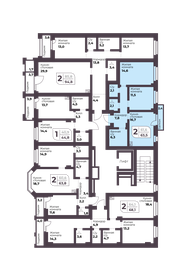 Квартира 61,1 м², 2-комнатная - изображение 2