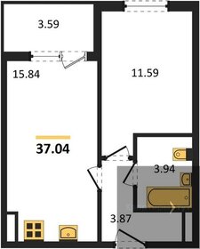 68,7 м², 3-комнатная квартира 2 290 000 ₽ - изображение 75