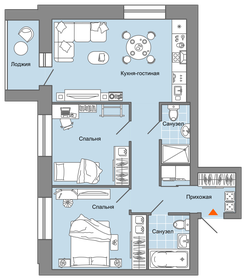 Квартира 68 м², 3-комнатная - изображение 1