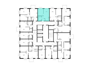 33 м², 1-комнатная квартира 5 400 000 ₽ - изображение 16