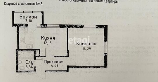 38 м², 1-комнатная квартира 9 000 000 ₽ - изображение 7