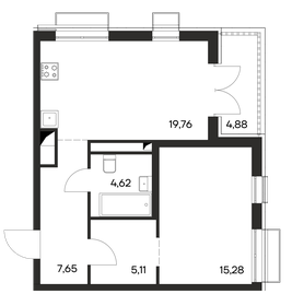 56,9 м², 1-комнатная квартира 7 968 800 ₽ - изображение 17