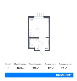 Квартира 23,2 м², студия - изображение 1