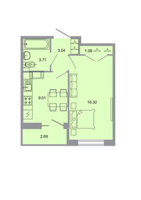34 м², 1-комнатная квартира 5 610 000 ₽ - изображение 65