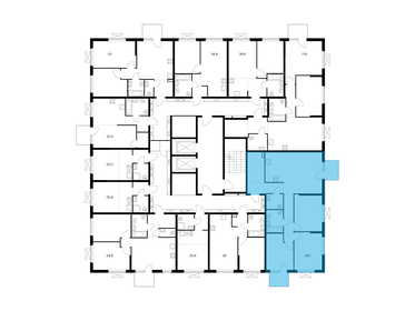 80 м², 3-комнатная квартира 15 499 000 ₽ - изображение 92