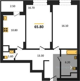 64,3 м², 3-комнатная квартира 5 350 000 ₽ - изображение 68