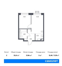 32,3 м², 1-комнатная квартира 8 163 587 ₽ - изображение 35