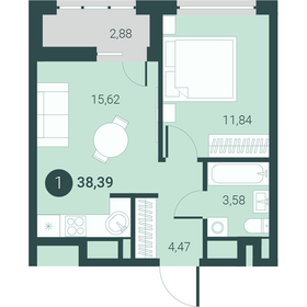 40 м², 1-комнатная квартира 4 900 000 ₽ - изображение 32