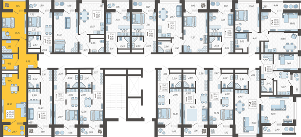 68 м², 2-комнатная квартира 18 000 000 ₽ - изображение 112
