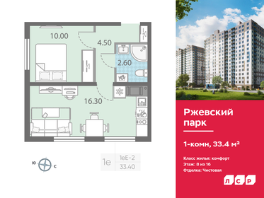 30,2 м², 1-комнатная квартира 5 100 000 ₽ - изображение 46