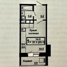 Квартира 23 м², студия - изображение 3