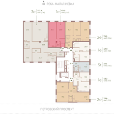 Квартира 63,3 м², 1-комнатная - изображение 2