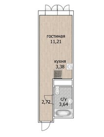 Квартира 21 м², студия - изображение 2