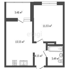 Квартира 34,4 м², 1-комнатная - изображение 2