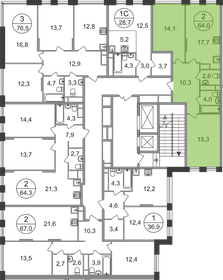 68 м², 2-комнатная квартира 16 000 000 ₽ - изображение 54