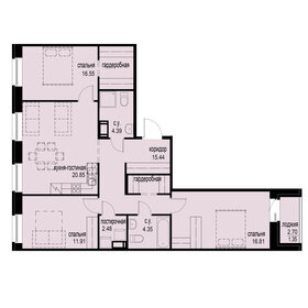 128,5 м², 3-комнатная квартира 24 400 000 ₽ - изображение 58