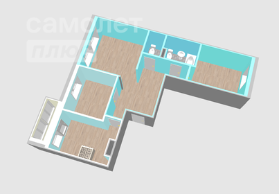 Квартира 65 м², 3-комнатная - изображение 3