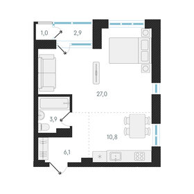 46 м², 1-комнатная квартира 8 150 000 ₽ - изображение 74