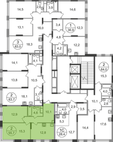 55,9 м², 2-комнатная квартира 14 295 682 ₽ - изображение 11