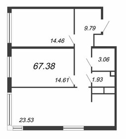 67,4 м², 2-комнатные апартаменты 10 014 016 ₽ - изображение 87