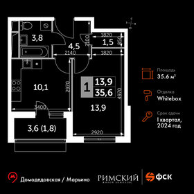 Квартира 35,6 м², 1-комнатная - изображение 1