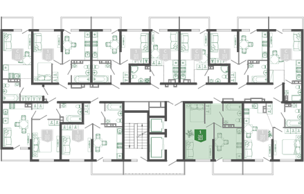 36,4 м², 1-комнатная квартира 15 671 120 ₽ - изображение 78